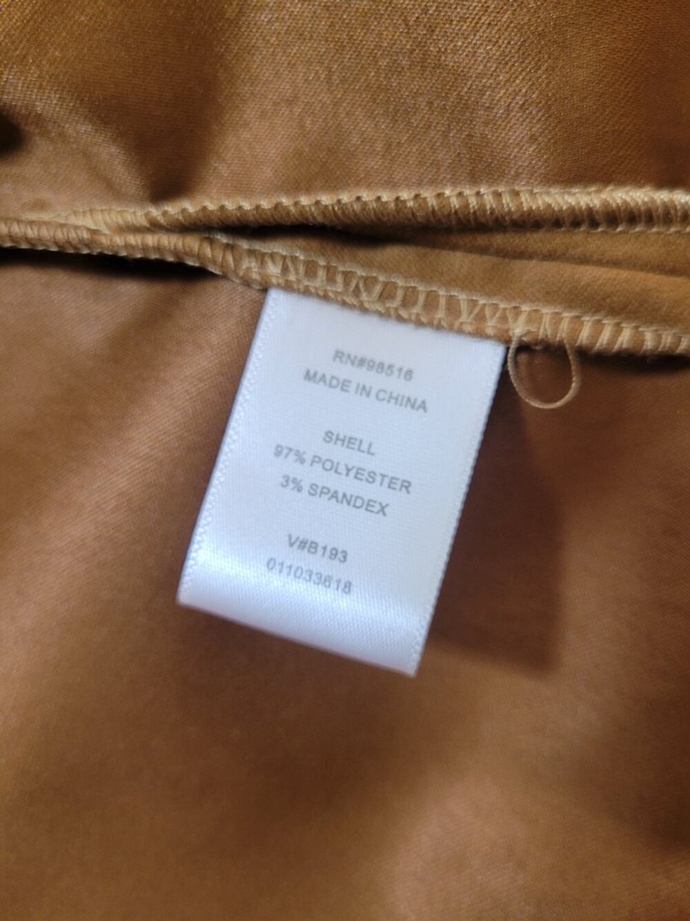 Coldwater Creek Faux Suede Zip Up Lightweight Jacket Camel Brown Large Preppy - Picture 5 of 11